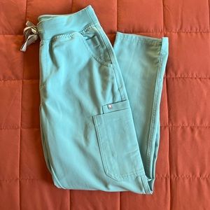 Figs Seaglass High Waisted Yola Scrub Pants